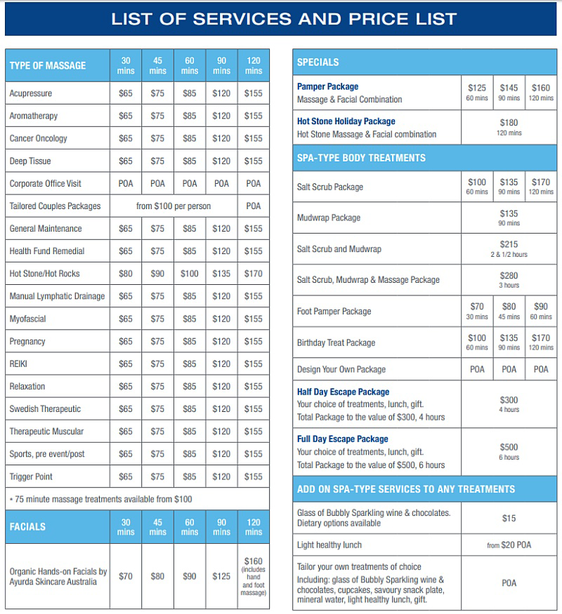 price-list